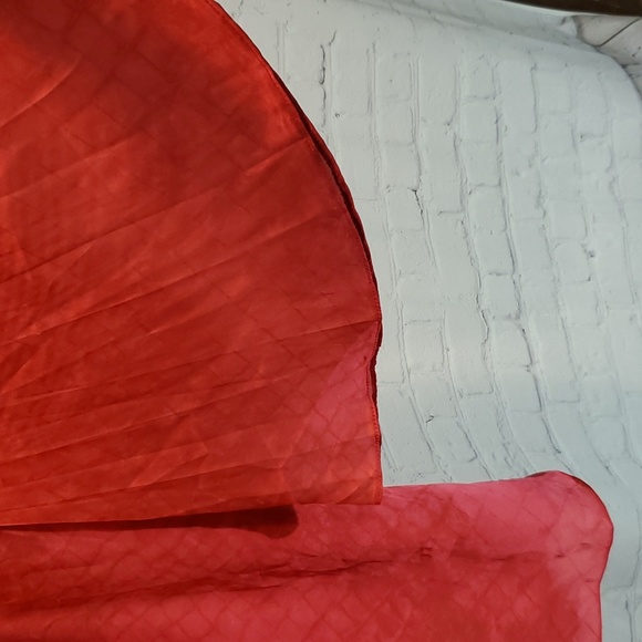 ASOS luxe curve pink open back bell sleeve mini dress - Picture 4 of 9